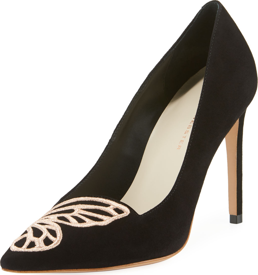 Sophia Webster Bibi Butterfly Suede Pumps