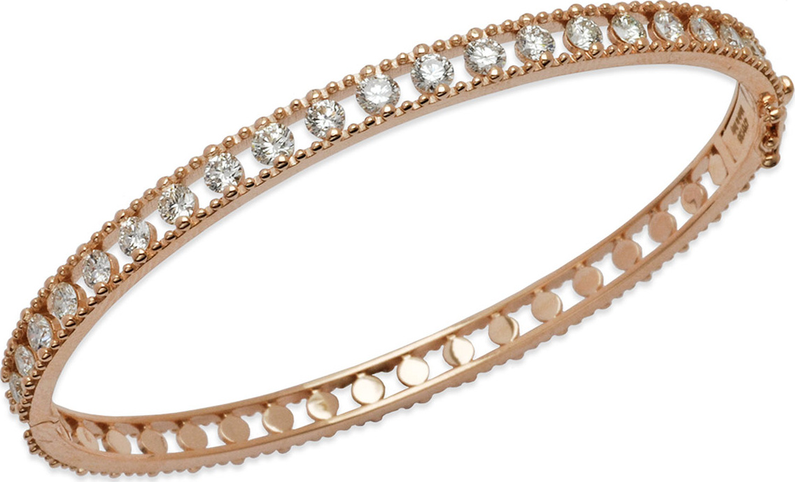 Staurino Fratelli Allegra 18k Rose Gold Diamond Bangle Bracelet