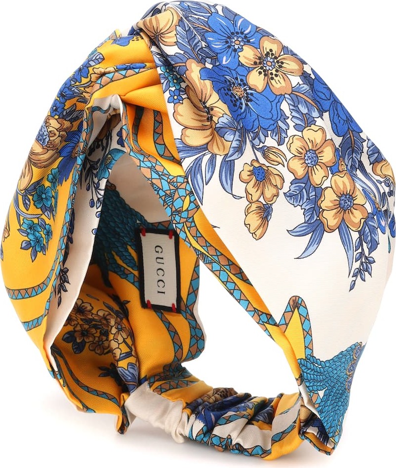 Gucci Printed silk headband
