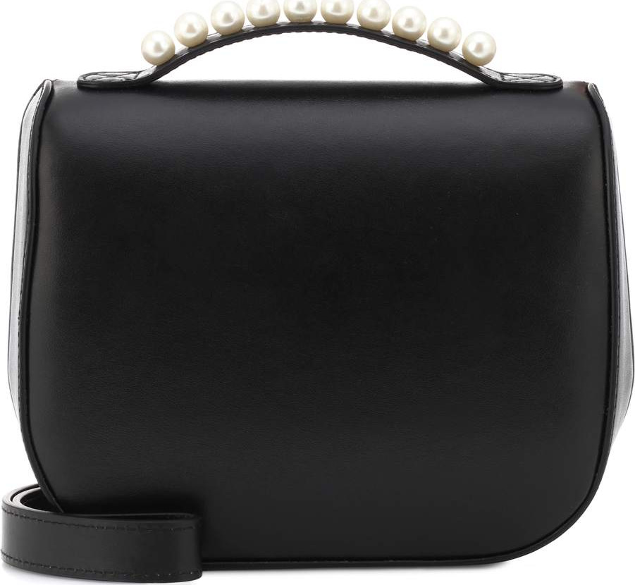 Simone Rocha Embellished leather shoulder bag