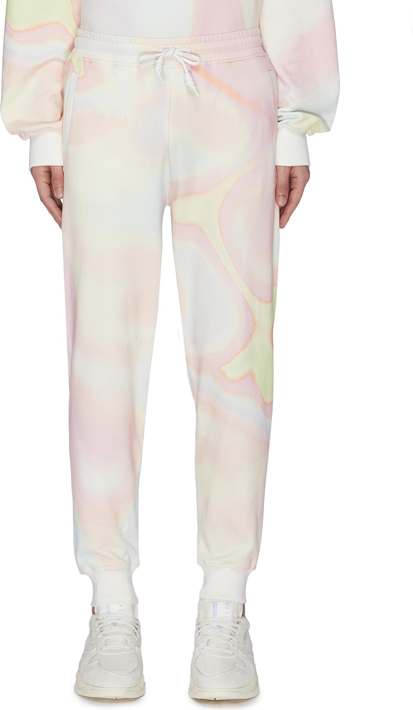 Angel Chen holograph print tapered sweatpants