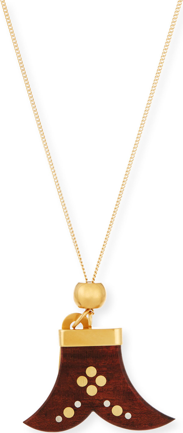 Chloe Janis Wooden Pendant Necklace