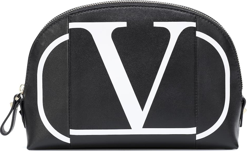 Valentino Valentino Garavani VLOGO leather cosmetics case
