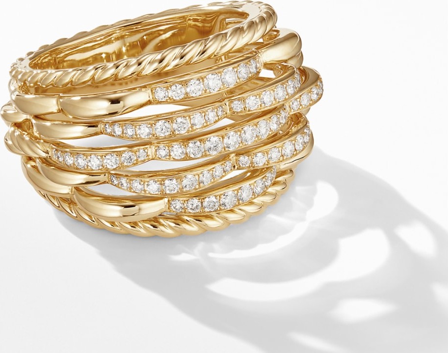 David Yurman Tides Dome Ring with Diamonds