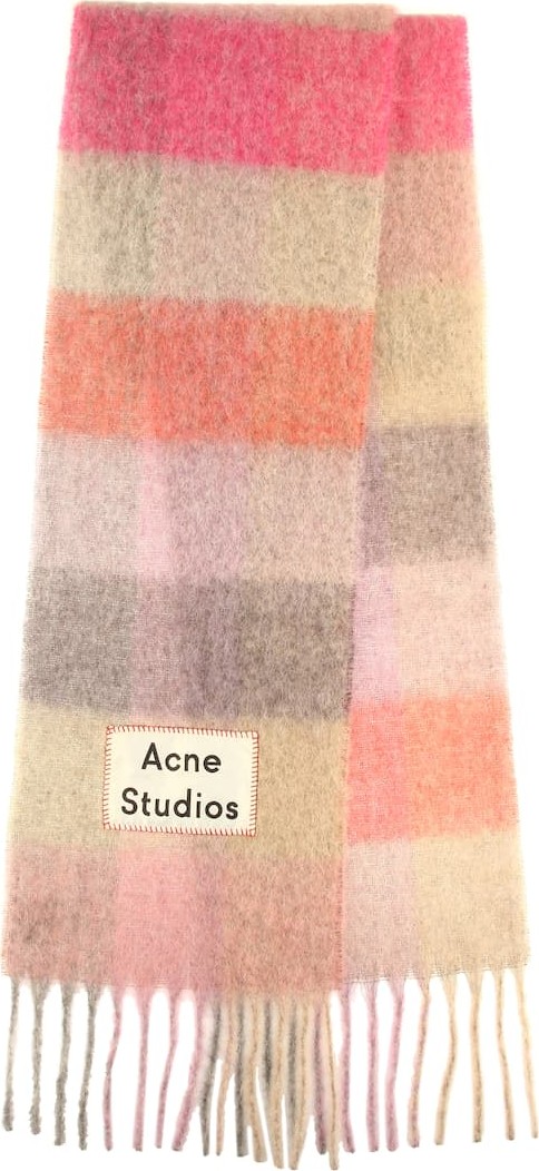 Acne Studios Striped alpaca, wool and mohair scarf