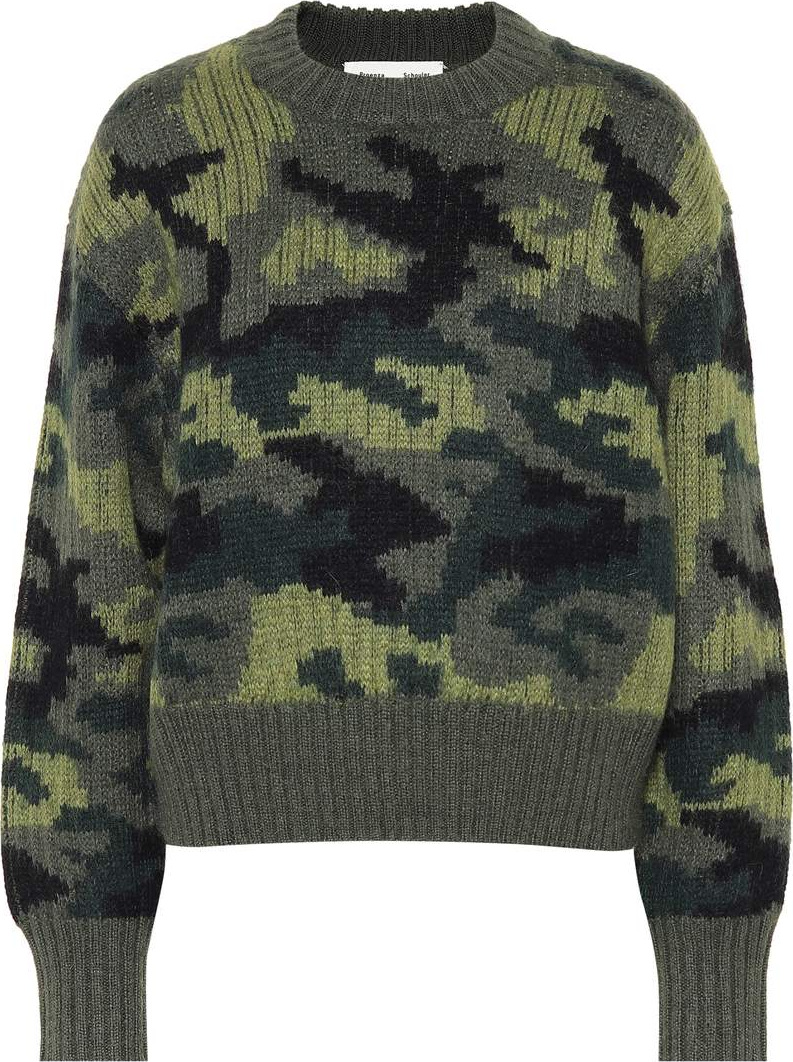 Proenza Schouler PSWL camouflage wool-blend sweater