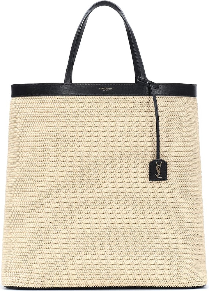 Saint Laurent Patti Large straw tote