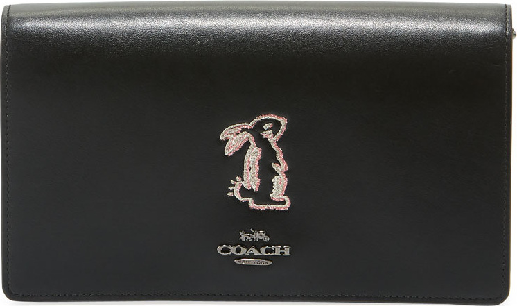 COACH x Selena Gomez Bunny Fold-Over Crossbody Bag
