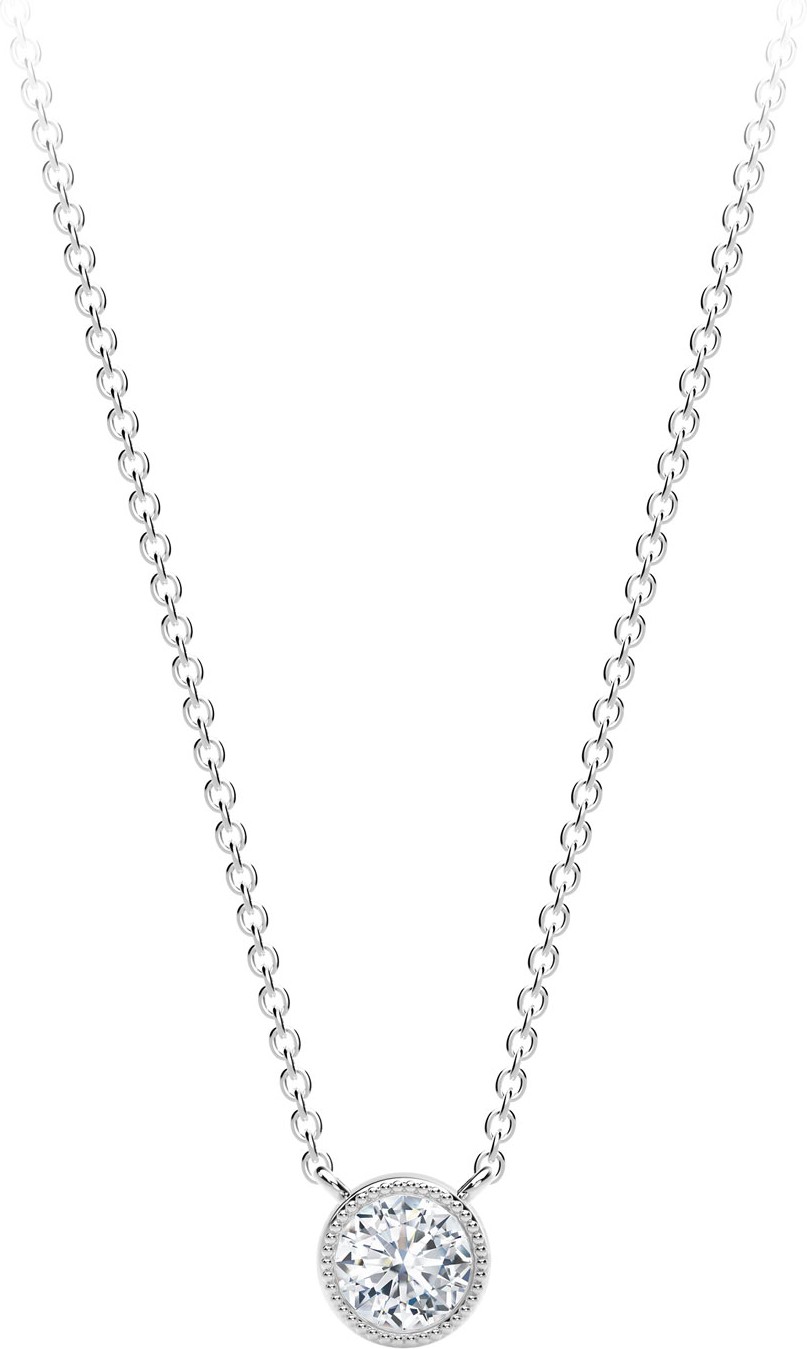 Forevermark 18K White Gold Beaded Diamond Pendant Necklace