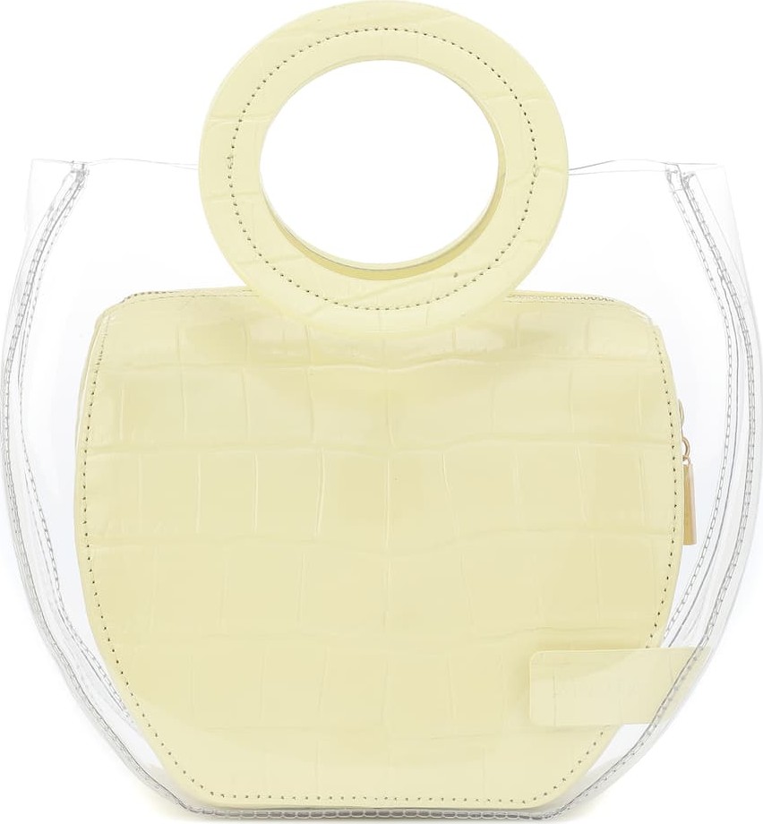 Staud Frida PVC and leather tote