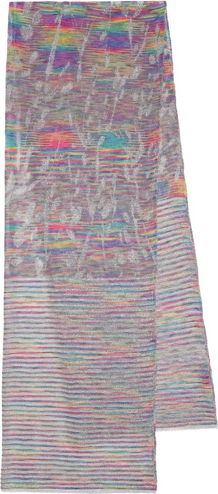 Missoni Metallic knit scarf