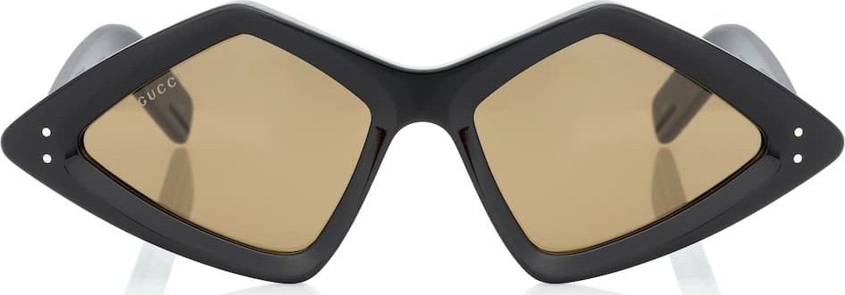 Gucci Diamond-frame acetate sunglasses