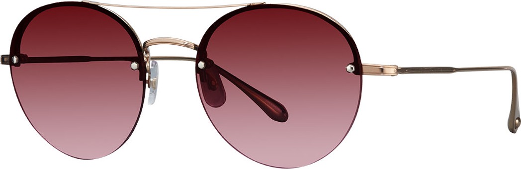 GARRETT LEIGHT Beaumont Semi-Rimless Round Sunglasses