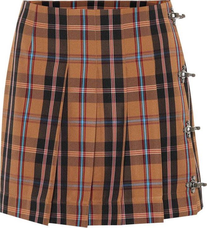 Rokh Plaid miniskirt