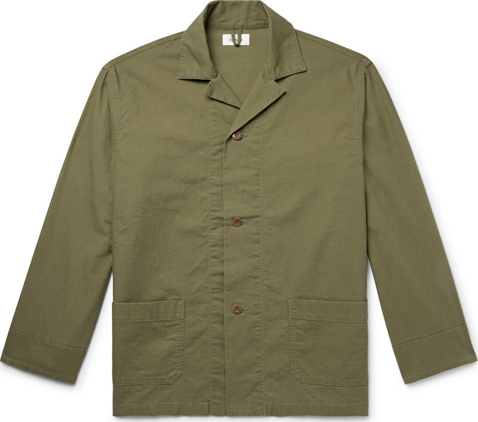 Chimala Camp-Collar Cotton Shirt Jacket
