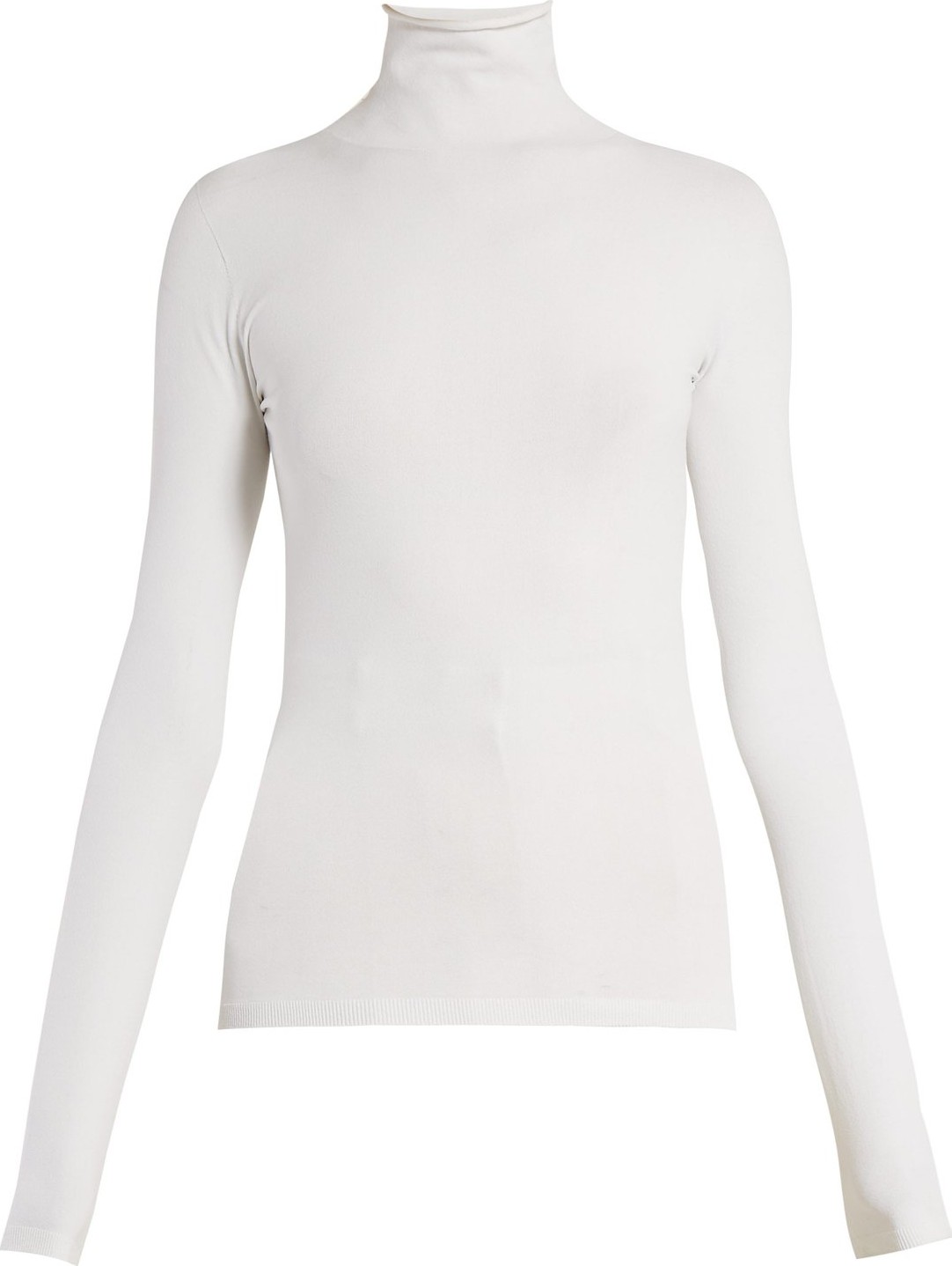 THE ROW Dronia roll-neck crepe top