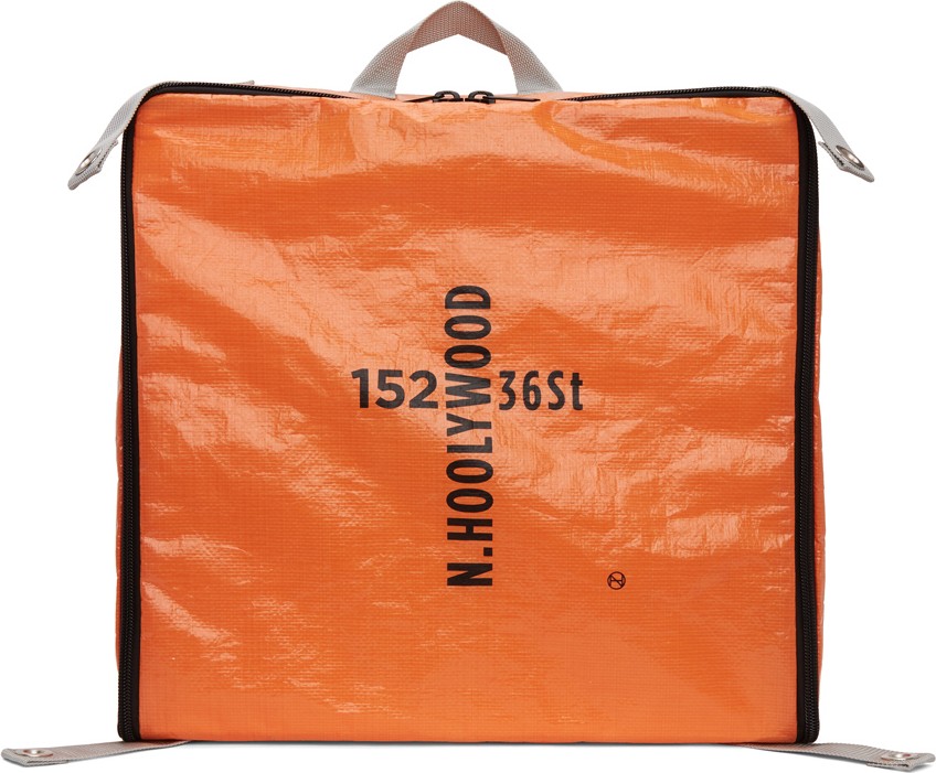 N.Hoolywood Orange Oversized Backpack