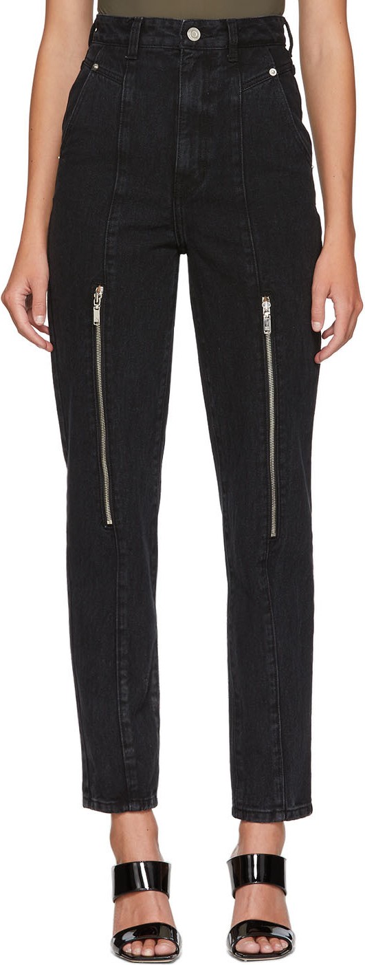 We11done Black Zip Mom Jeans