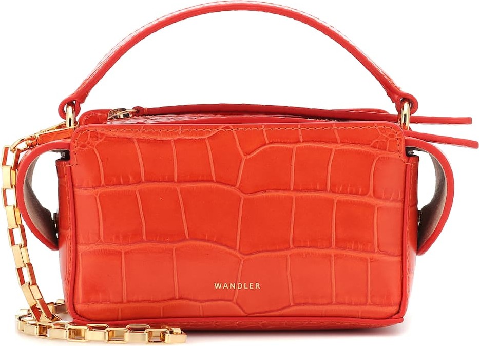 Wandler Yara Box leather shoulder bag