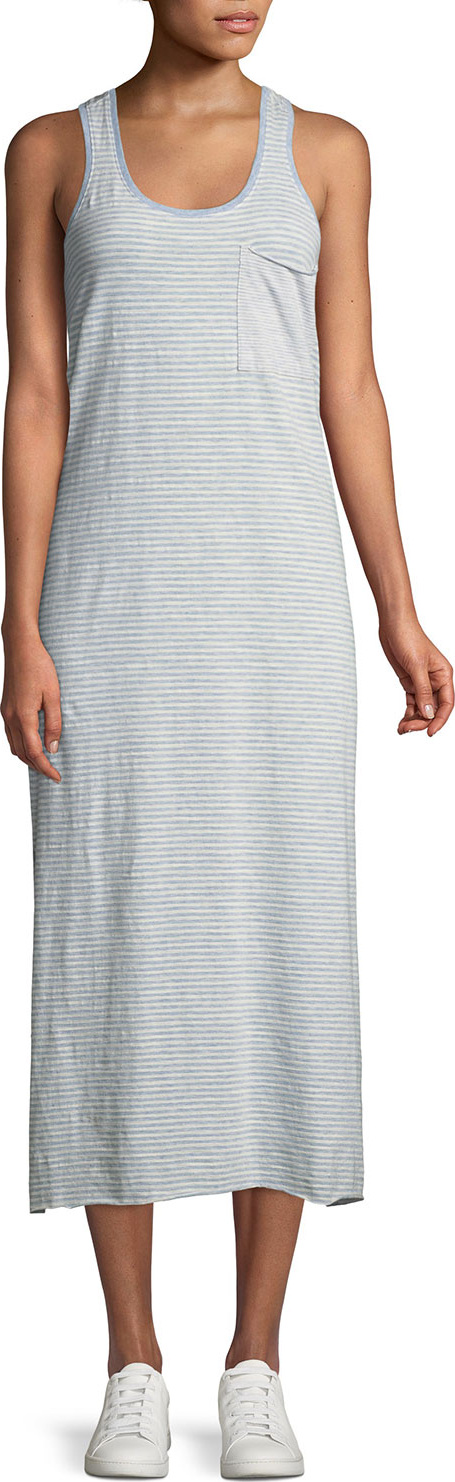 ATM Anthony Thomas Melillo Striped Racerback Tank Dress