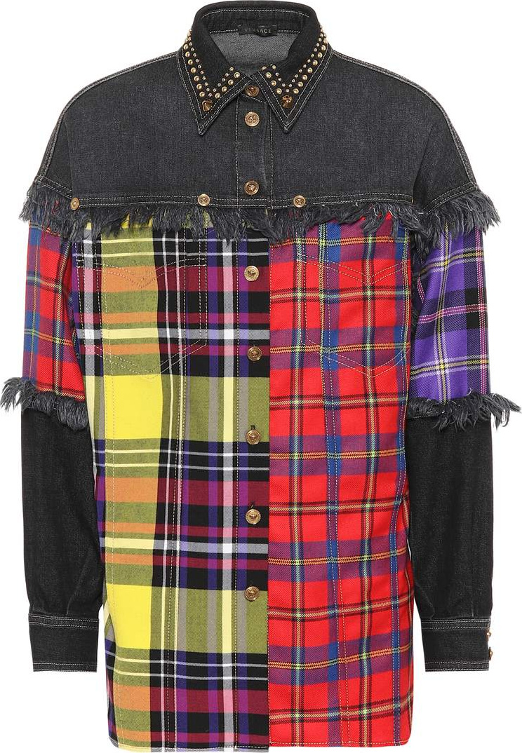 Versace Oversized denim shirt