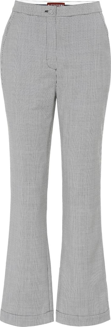Alexachung Houndstooth wool-blend pants