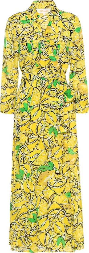 DIANE von FURSTENBERG Printed cotton and silk maxi dress