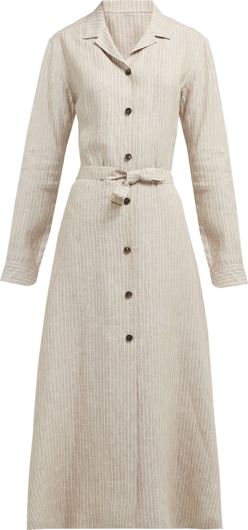 Giuliva Heritage Collection The Clara pinstriped linen dress