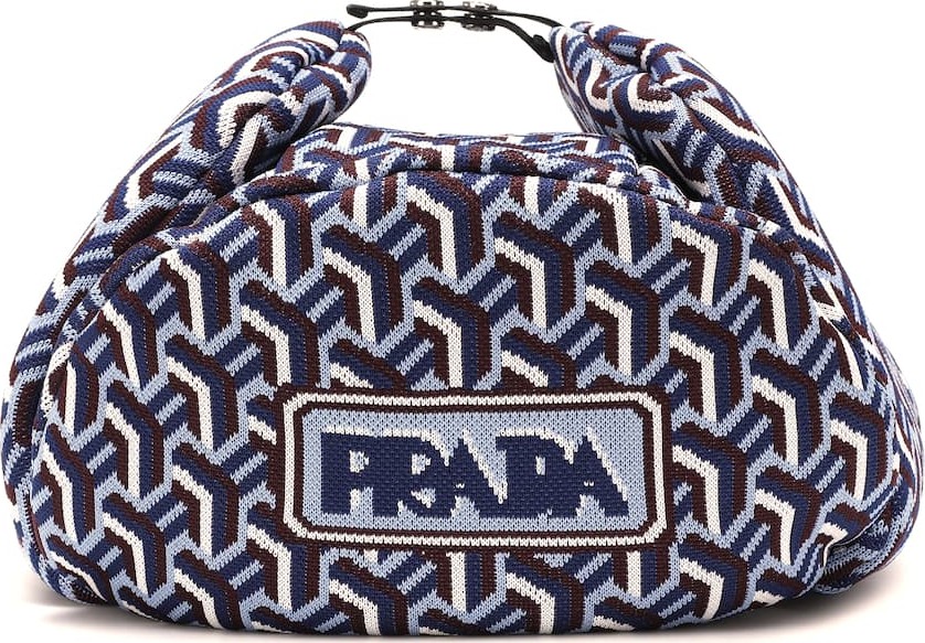 Prada Jacquard trapper hat