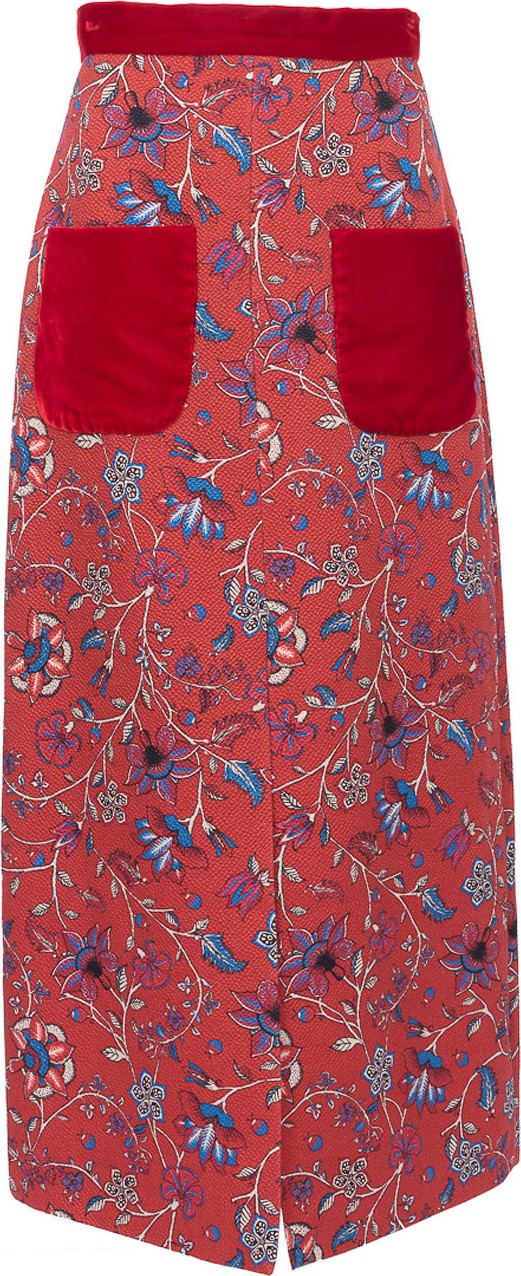 Rebecca de Ravenel Pocket midi skirt