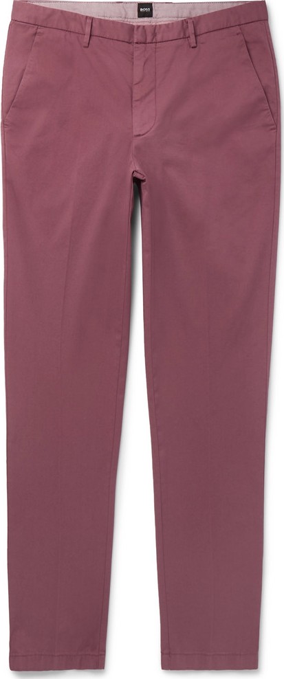 HUGO BOSS Kaito Slim-Fit Tapered Stretch-Cotton Twill Chinos