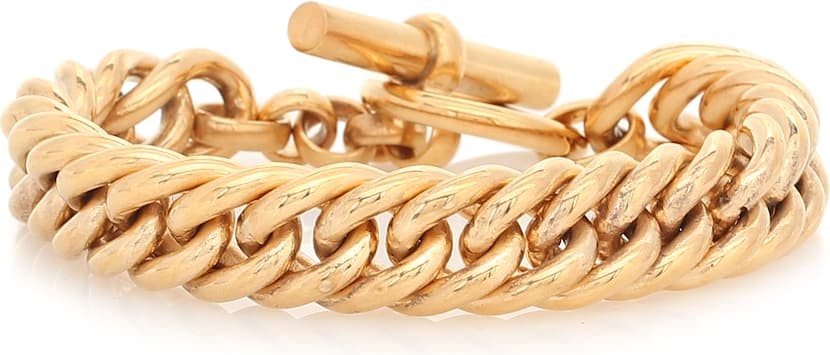 Tilly Sveaas Large 23.5kt gold-plated curb chain bracelet