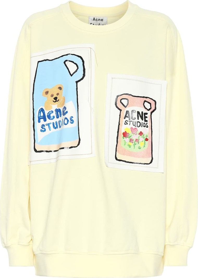 Acne Studios Embroidered cotton sweatshirt