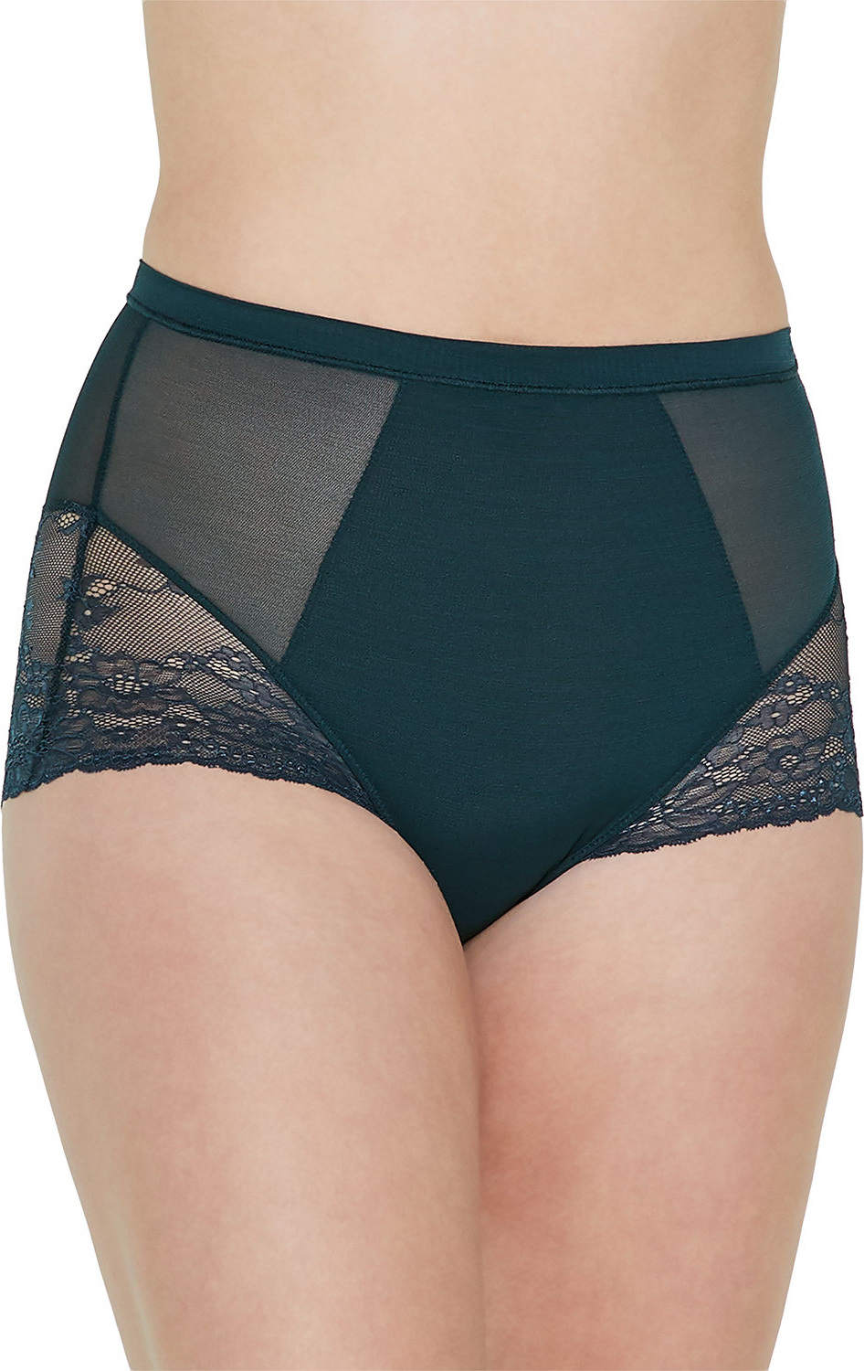 SPANX Lace-Inset High-Waist Briefs