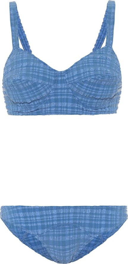 Lisa Marie Fernandez Goldwyn seersucker bikini