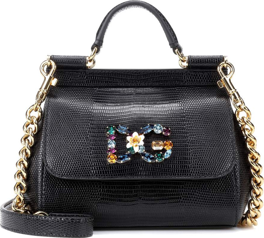 Dolce & Gabbana Sicily Mini leather shoulder bag