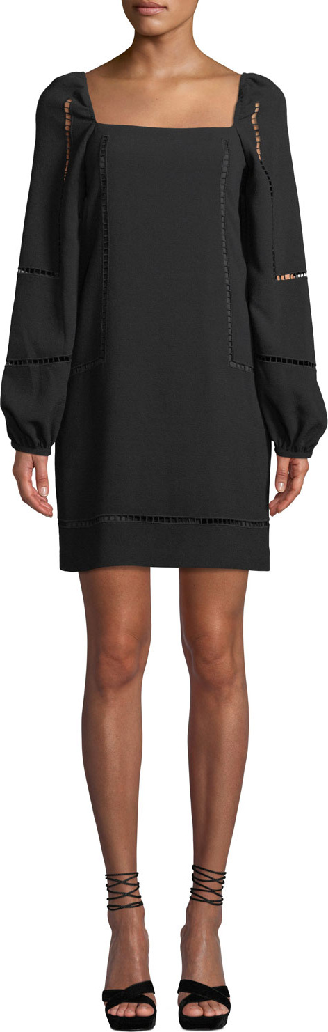 Trina Turk Natalia Bubble-Sleeve Mini Dress