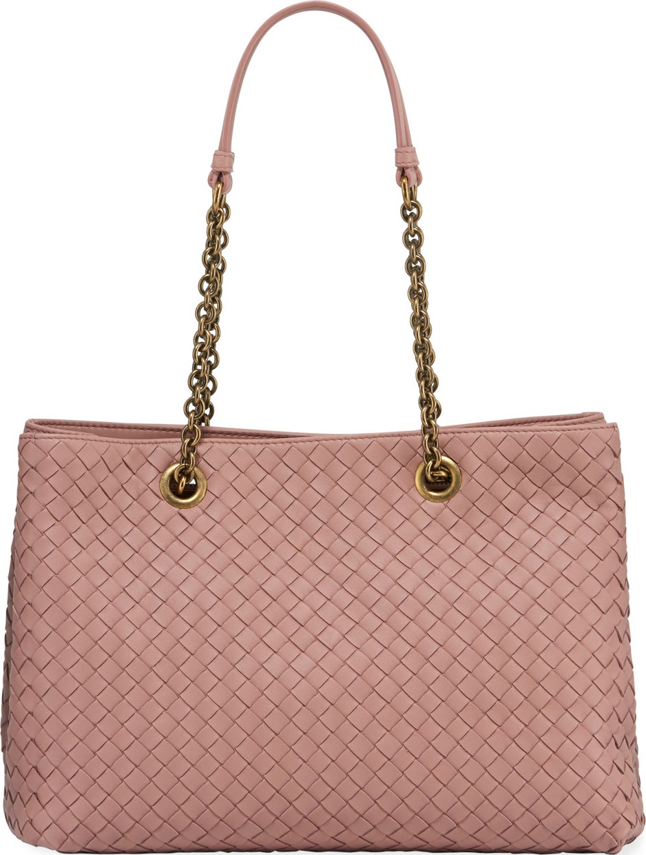Bottega Veneta Intrecciato Small Double-Chain Tote Bag