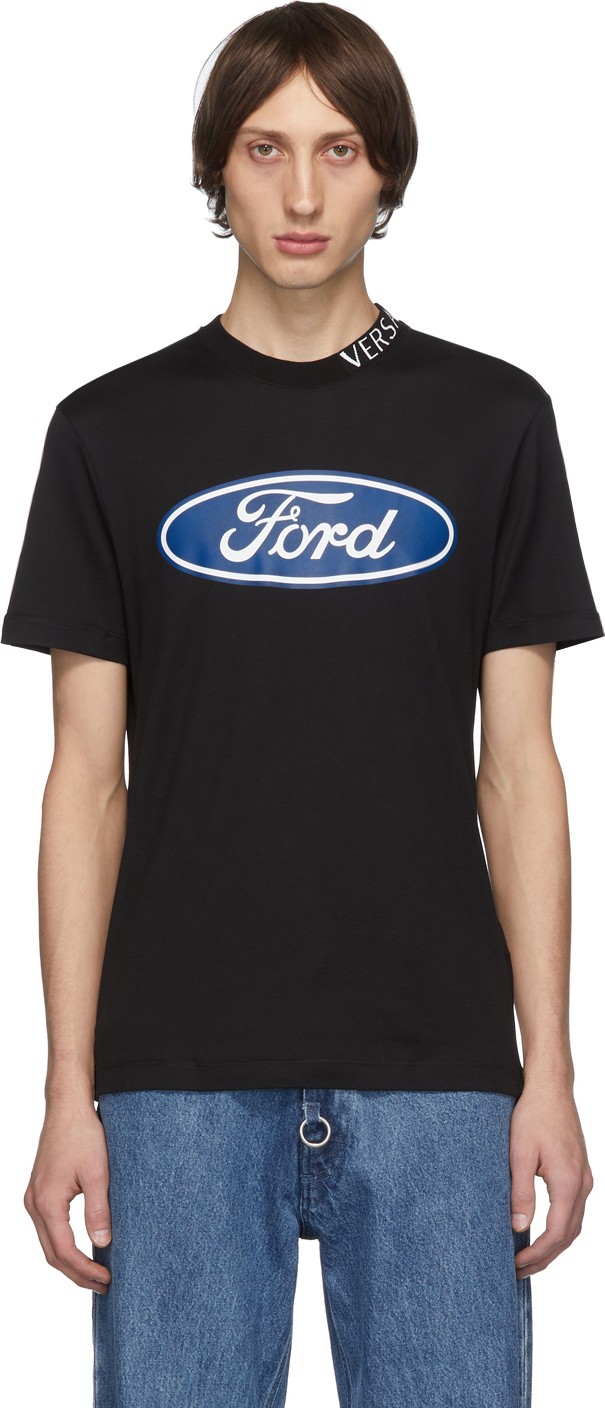 Versace Black Ford Edition Logo T-Shirt