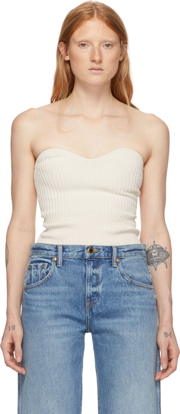 Khaite Off-White Lucie Tank Top
