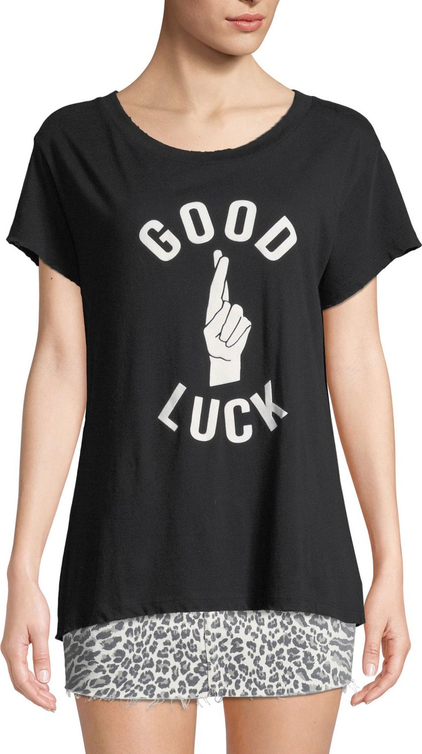 Current/Elliott The Relaxed Crew Good Luck Graphic Tee