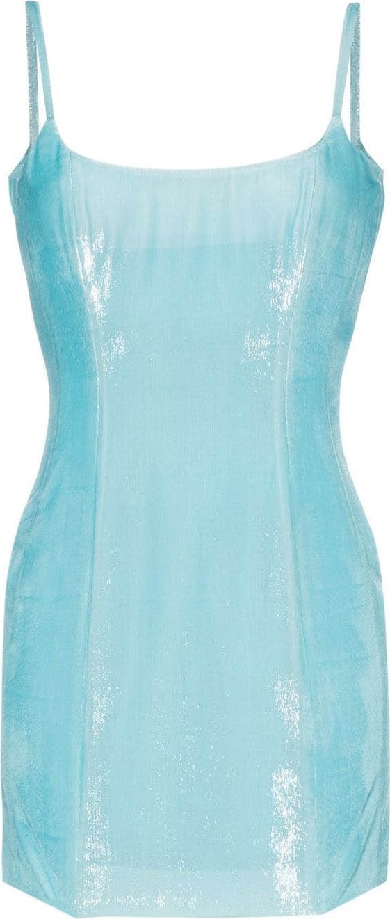Halpern Bustier hi-sheen mini dress