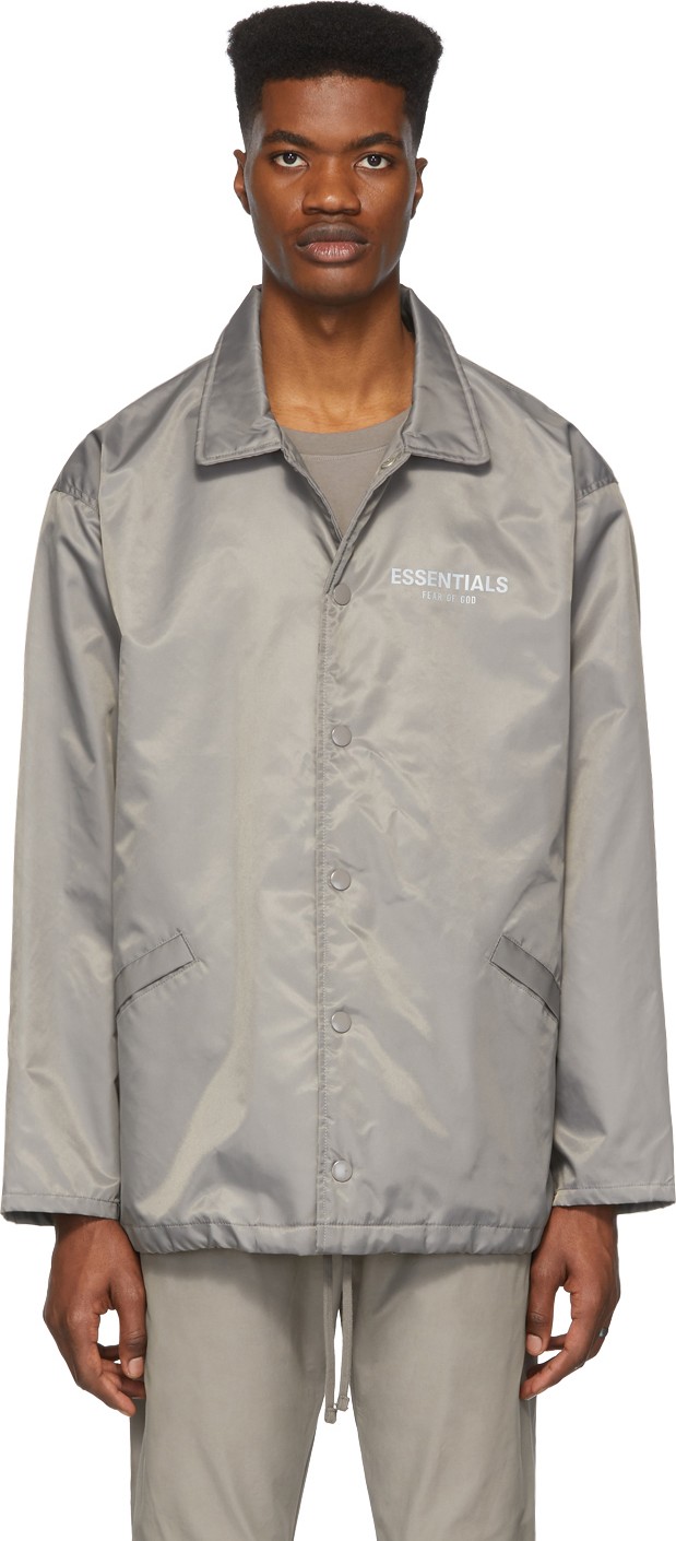 Essentials Grey Logo Jacket