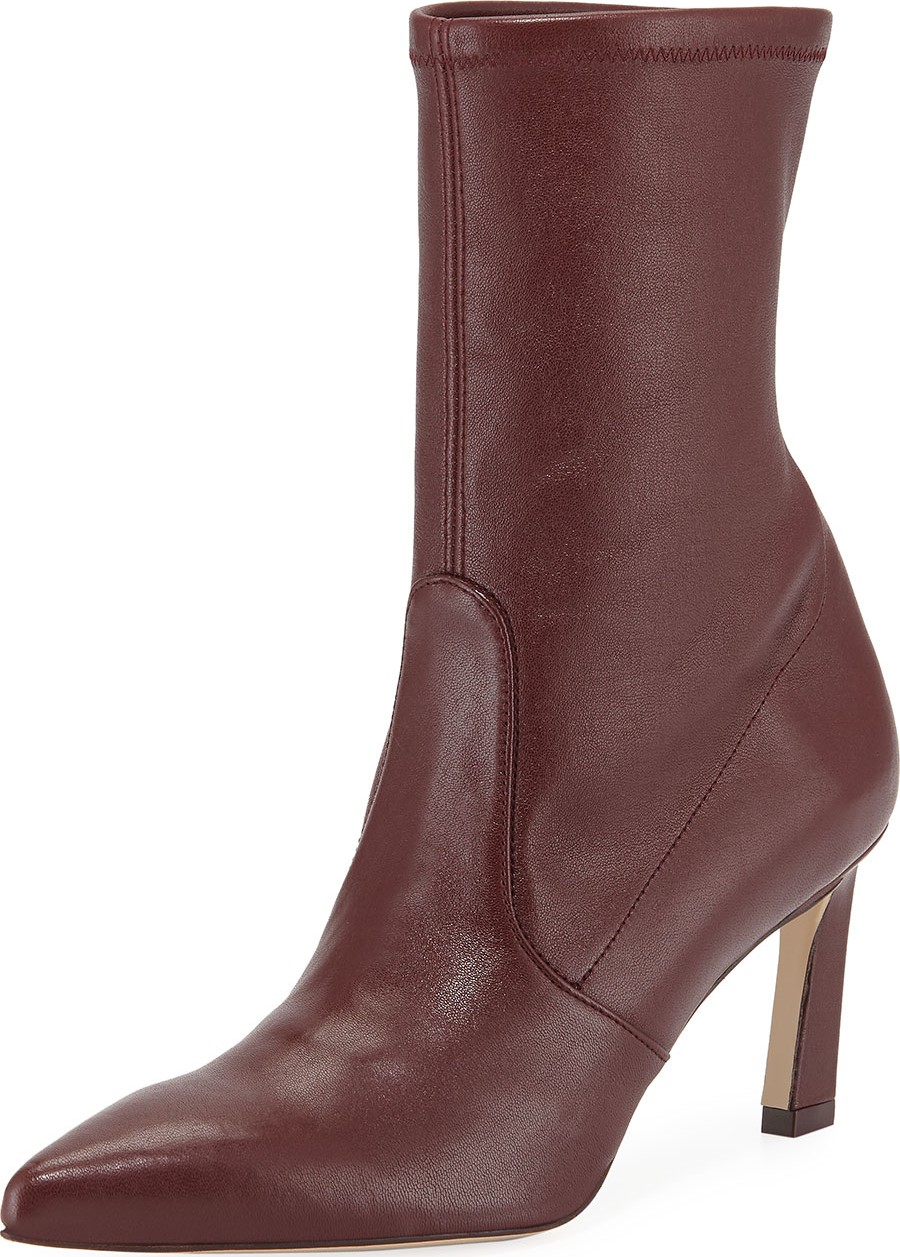 Stuart Weitzman Rapture 75mm Lush Napa Sock Bootie