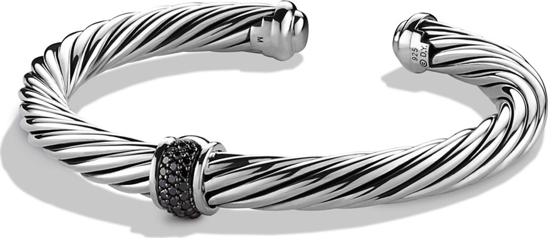 David Yurman Cable Classics Bracelet with Black Diamonds