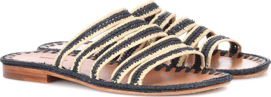 Carrie Forbes Raffia slides