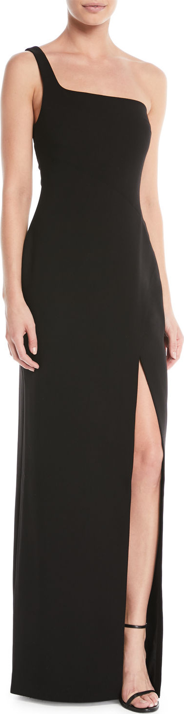 LIKELY Camden One-Shoulder Gown w/ Slit
