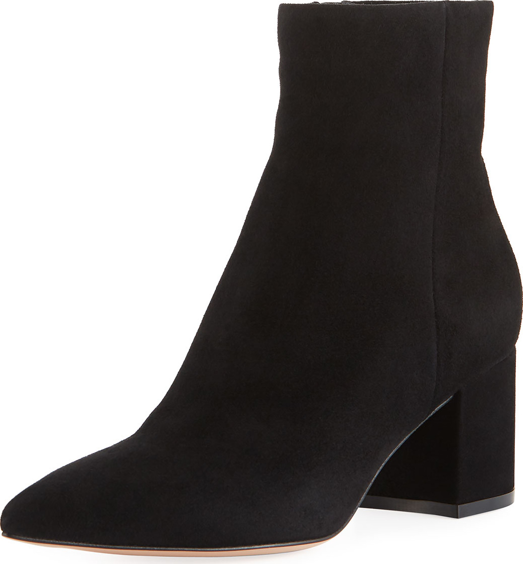 Gianvito Rossi Suede Ankle Bootie