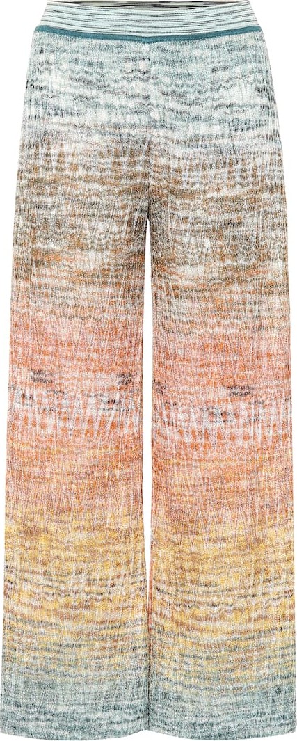Missoni Metallic knit pants