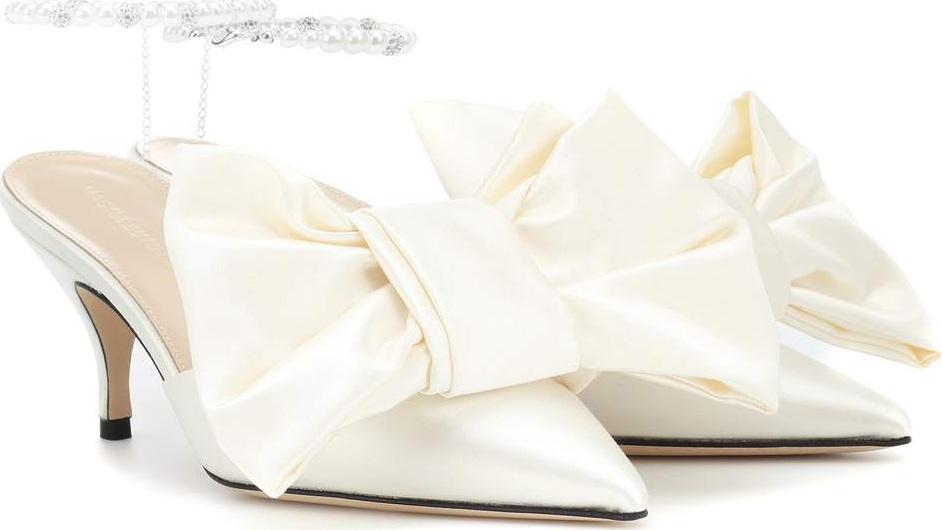 Magda Butrym China embellished satin mules
